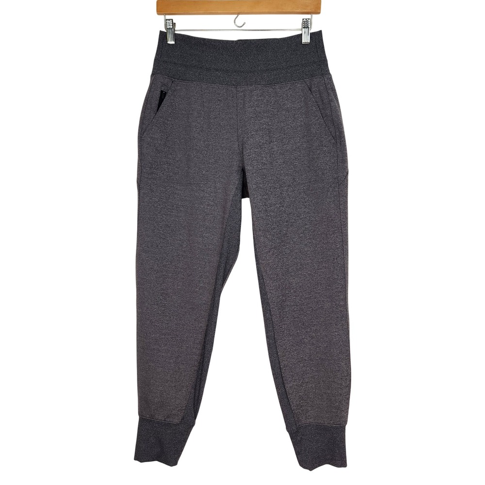 Athleta Venice Jogger Gray Heather High Rise Tapered Athletic Pants Womens Small